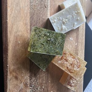 handmade soap bar made with 100% natural ingredients